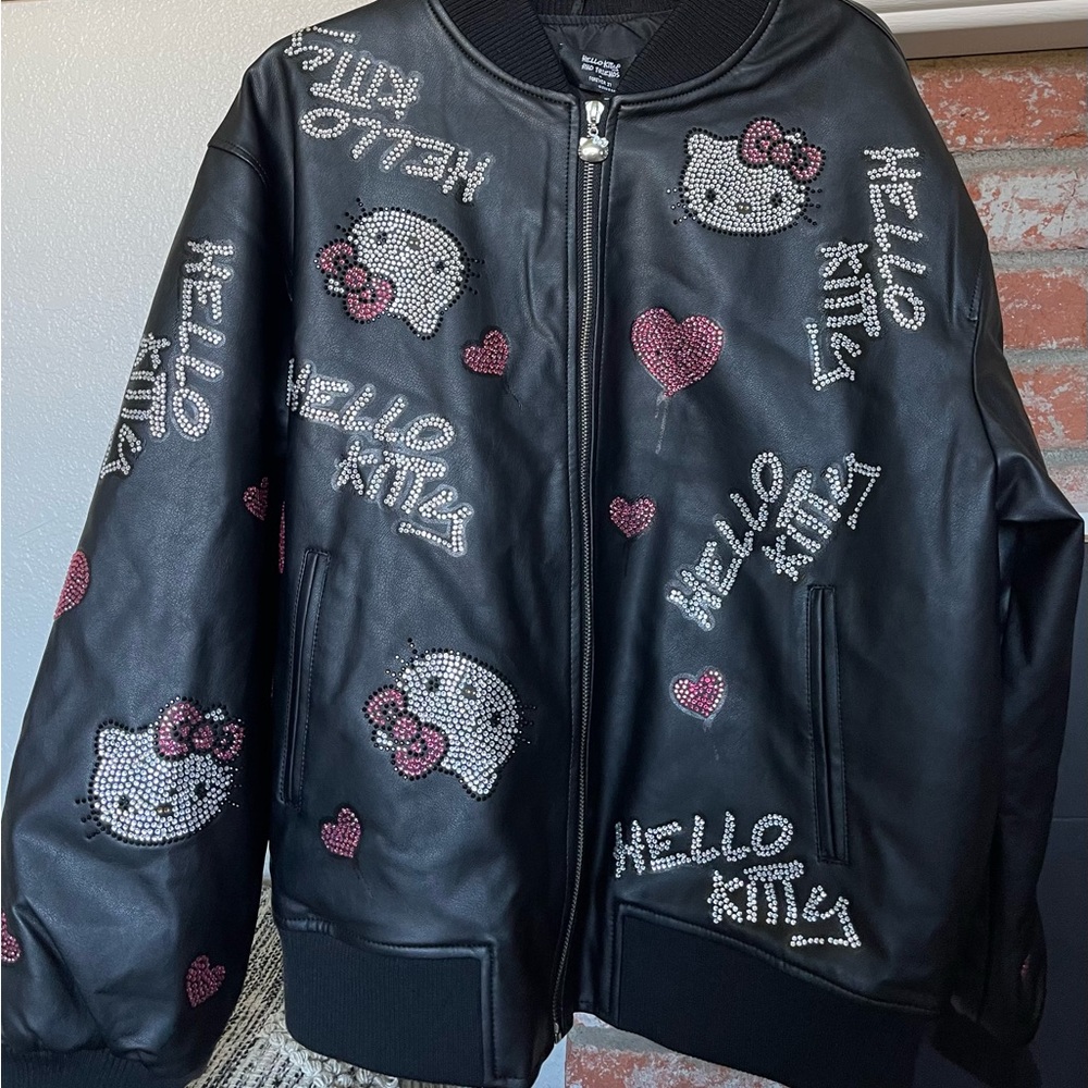 Hello Kitty Rhinestones Bomber Jacket.